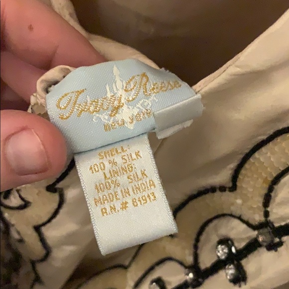 Tracy Reese Silk Beaded Sleeveless Dress Size 10 - Picture 4 of 7